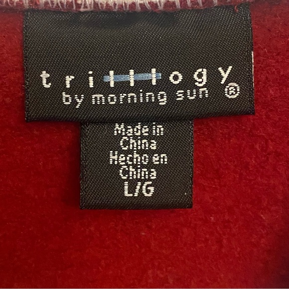 Trilllogy Fall studded  Snowman Winter Grandma Crew Pullover Sweatshirt Large - Picture 2 of 10